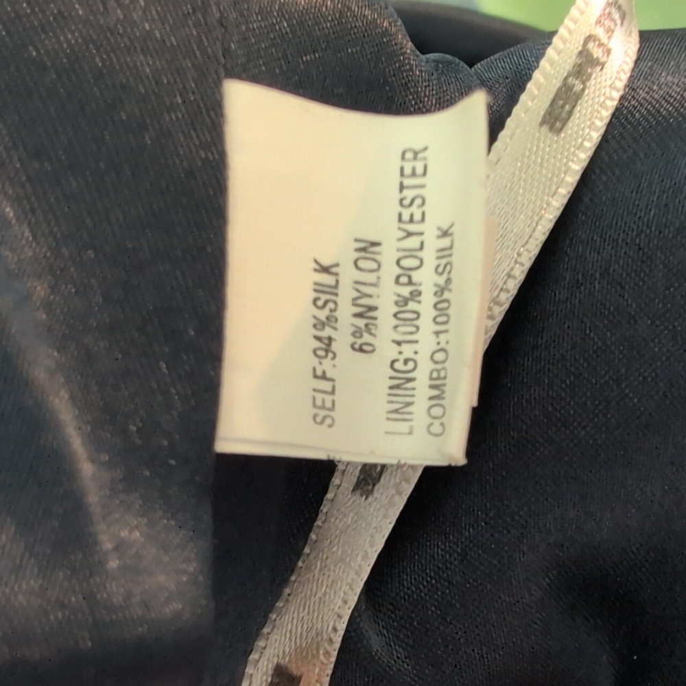 Kay Unger Black Formal Maxi Dress with Crystal Button Detail - Picture 11 of 11